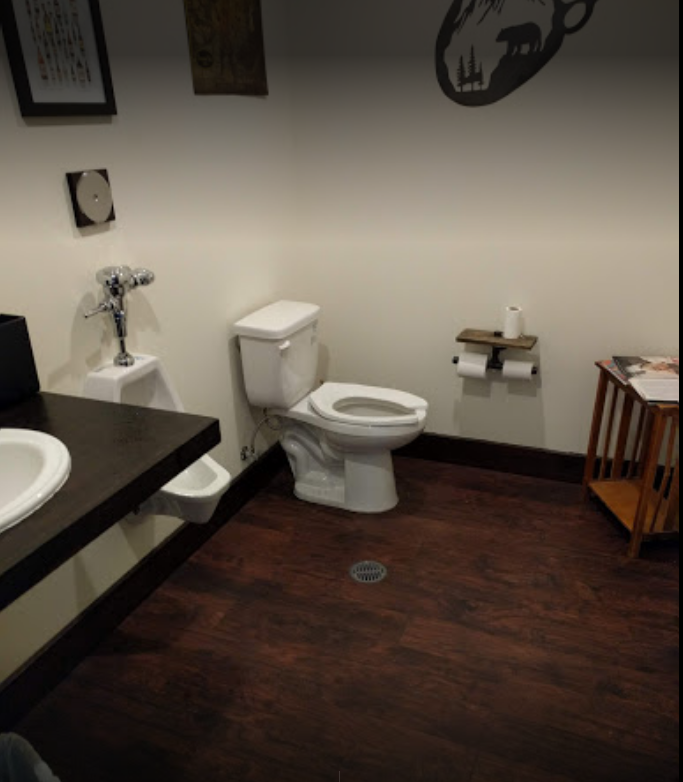 Finished restroom at the Burnt Tree project